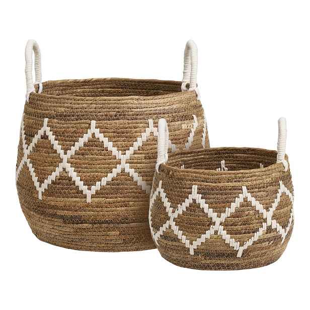 Košíky v sadě 2 ks z proutí ø 41x32 cm Altea – House Nordic