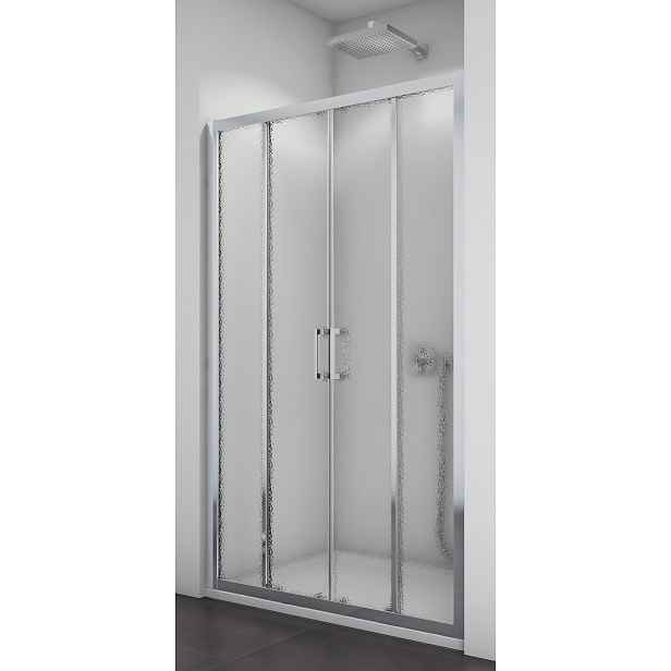 SanSwiss TOPS4 1600 50 22 Sprchové dveře dvoudílné 160 cm, aluchrom/durlux