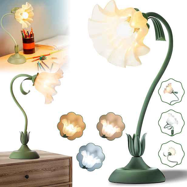 Stolní Led Lampa Lampička Květina Na Psací Stůl Na Čtení Pro Děti Noční