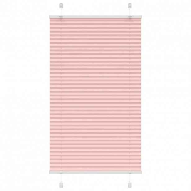 vidaXL Plisovaná roleta růžová 80x150 cm Šířka látky 79,4 cm Polyester