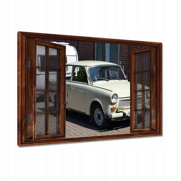 Obrazy 120x80 Trabant 601 s kempem