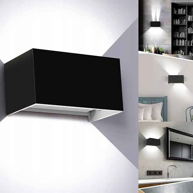 Nástěnná Led Fasádní Lampa Shora Dolů, Vnitřní/vnější, 24 W