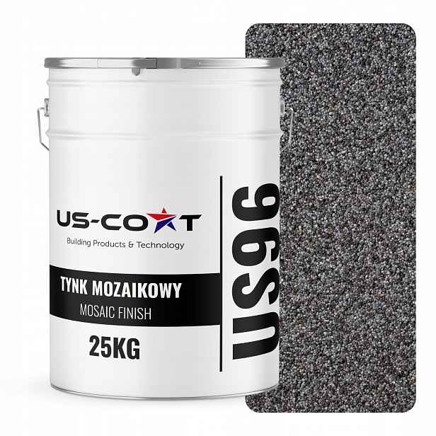 Dekorativní Mozaiková Omítka 25 Kg Šedá Tmavá Grafitová M42 Ozdobná Pryskyřičná