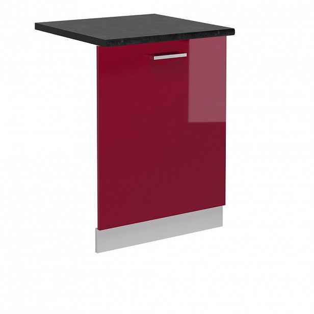 Vicco ČELNÍ PANEL MYČKY R-Line Červená vysoký lesk 60 cm , PD Antracit