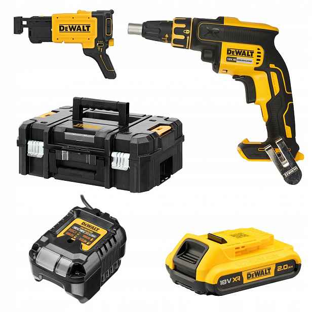 Aku Šroubovák na desky G-k DCF620D1K Xr 18V 1x2Ah Bl 30Nm DeWALT kufr Tstak