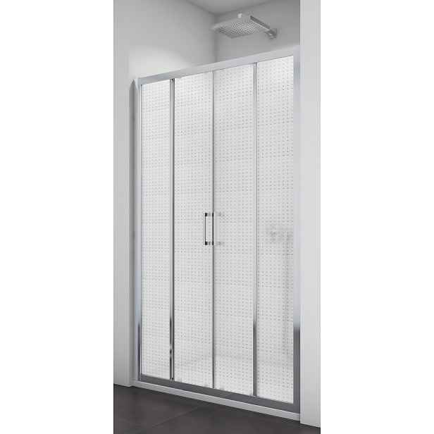 SanSwiss TOPS4 1600 50 30 Sprchové dveře dvoudílné 160 cm, aluchrom/mastercarré