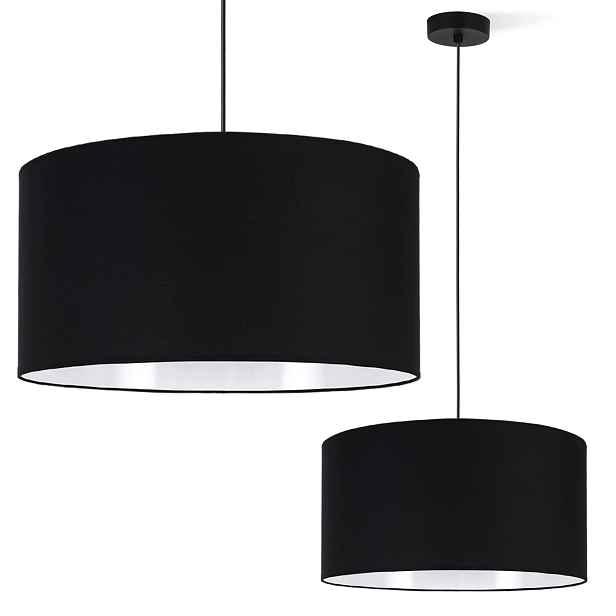Závěsná Stropní Lampa Gyrndol S Černým Stínítkem Do Obývacího Pokoje Ložnice Kuchyně