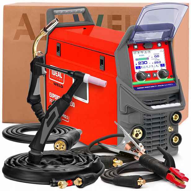 Svářečka Ideal Expert Multi 230 Pfc Pulse 4V1 PRO5 230V 230A Synergie Tig