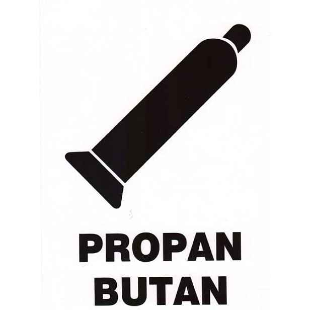 Tabule informační Propan butan A5