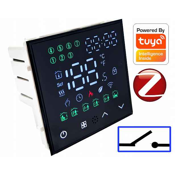 Termostat regulátoru kotle čerpadla pece Zigbee Tuya