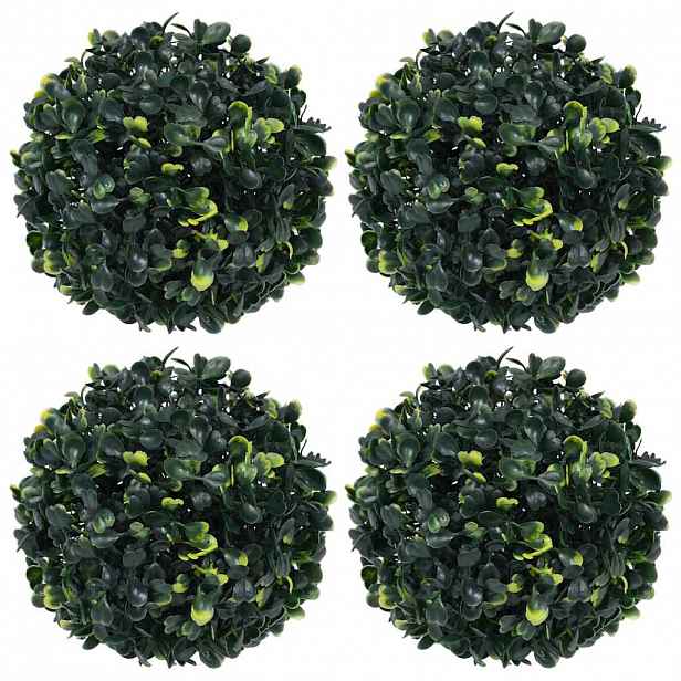 vidaXL Umělé buxus koule 4 ks 12 cm
