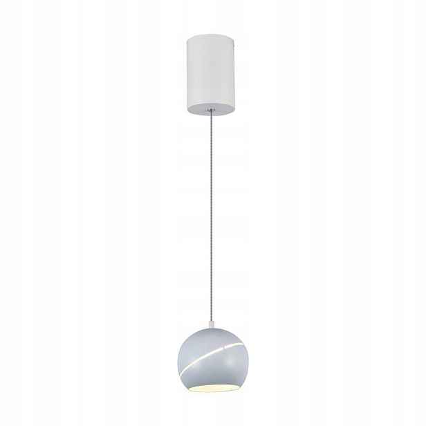 Závěsná Led bodová lampa koule bílá nad stůl ostrov bar 3000K V-tac