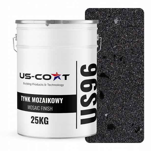 Mozaiková Omítka Mozaika 25 Kg Černá S Černou Slídou M15 Pryskyřičná Fasáda