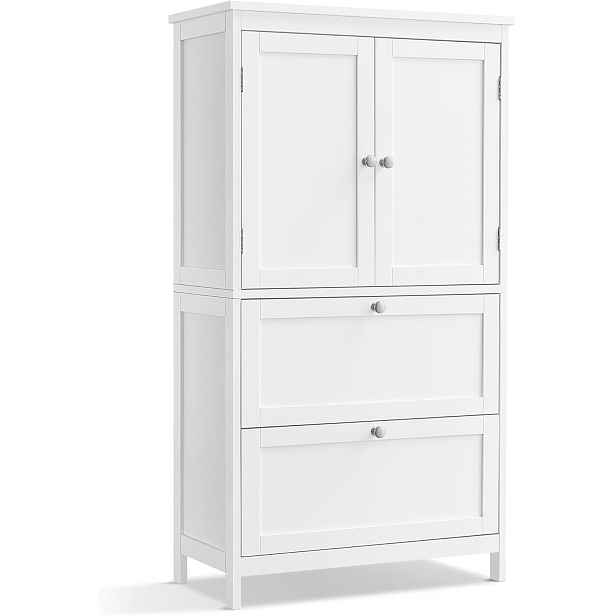 SONGMICS Koupelnová skříňka Vasagle Swede 110 cm bílá