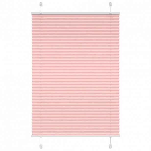 vidaXL Plisovaná roleta růžová 95x150 cm Šířka látky 94,4 cm Polyester