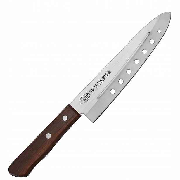 Satake Tomoko 420J2 Japonský Nůž pro šéfkuchaře Air Holes 56HRC 18 cm