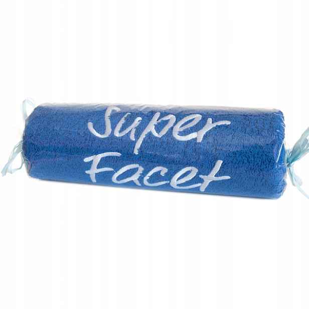2 x šedý bonbónový ručník s výšivkou „Super chlap“
