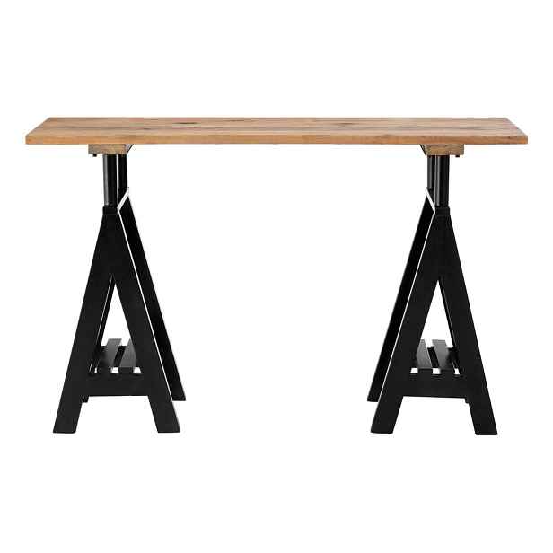Konzolový stolek s deskou z borovicového dřeva v přírodní barvě 45x130 cm Hampstead – Premier Housewares