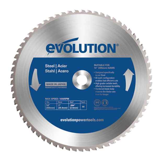 Tct pila pro řezání oceli Evolution 355 mm EVO-35566S