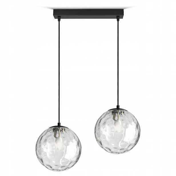 Závěsná stropní lampa Skleněný lustr s kuličkami BZ2 Texture Led G9