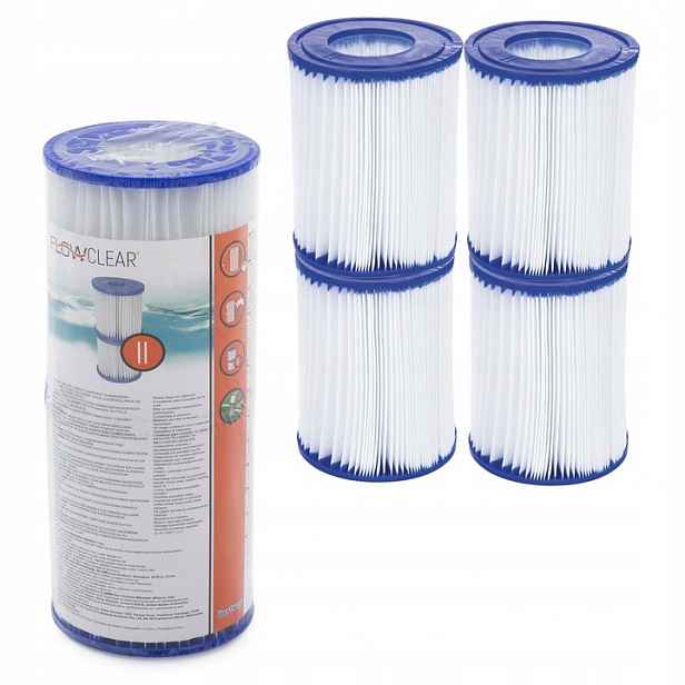 4 Filtry Filtr pro bazénové čerpadlo Bazénu Filtrační vložka Bestway II 58094