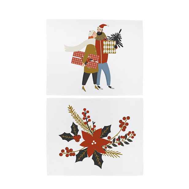 Látková prostírání s vánočním motivem v sadě 2 ks 35x45 cm Christmas Star – Butter Kings