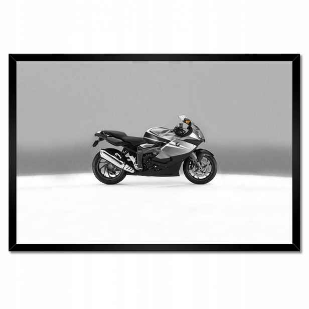 Plakáty v rámu 60x40 Šedý závodník Bmw Motor