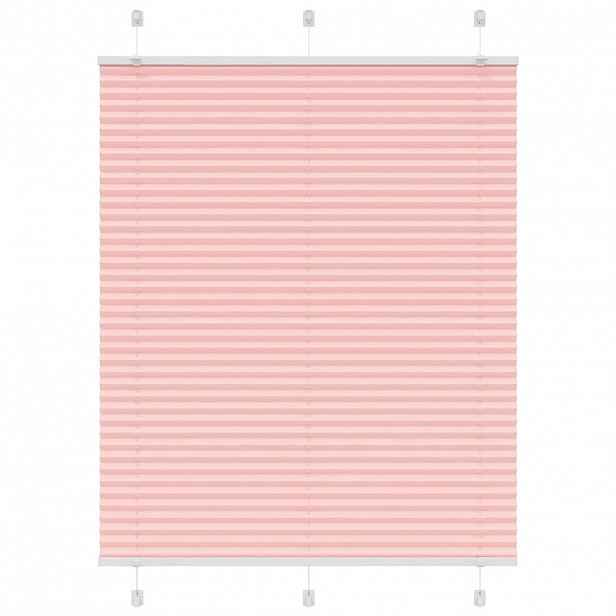 vidaXL Plisovaná roleta růžová 105x150cm Šířka látky 104,4cm Polyester