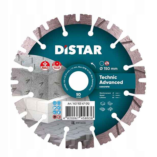 Diamantový Kotouč Distar Technic Advanced 150x2,3/