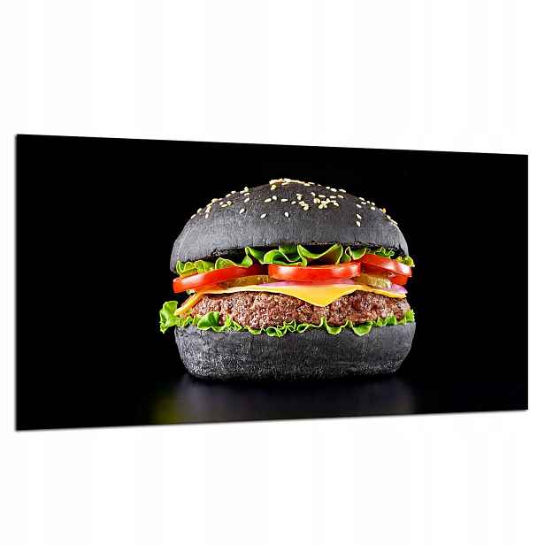 7v1 Skleněná Ochranná Deska Na Sporák 90X52 Hamburger