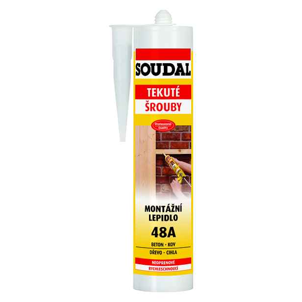 Lepidlo montážní Soudal 48A tekuté šrouby 310 ml