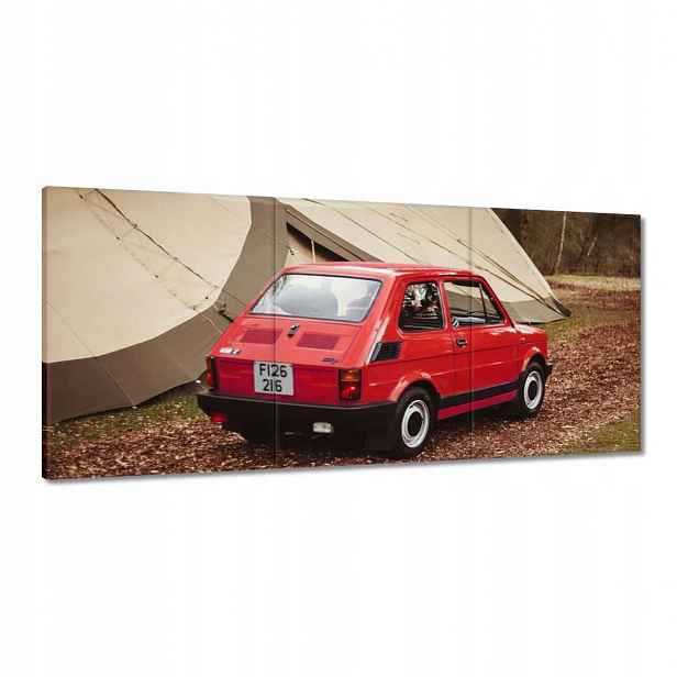 Obrazy 150x70 Červený malý Fiat 126p