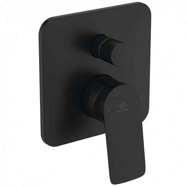 Ideal Standard Ceralife C - Baterie pod omítku, pro 2 spotřebiče, s tělesem, hedvábná černá BE061XG