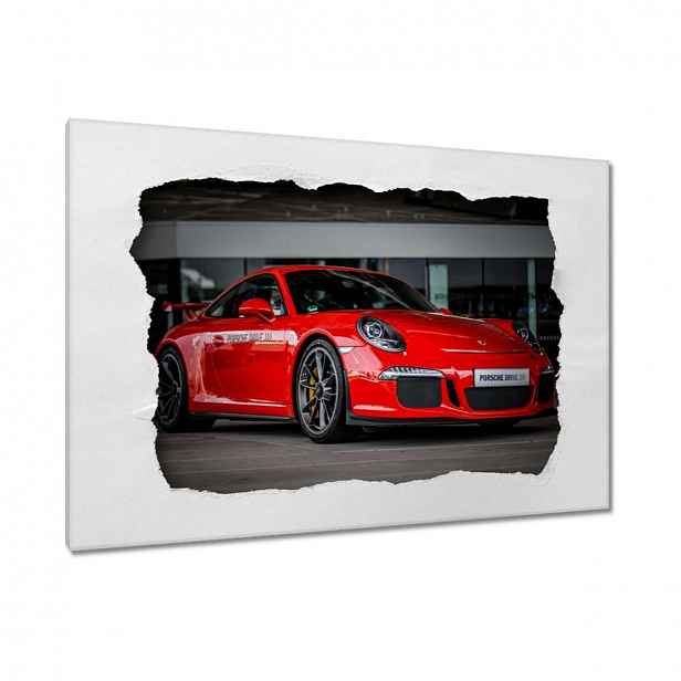 Obrazy 120x80 Červené Porsche