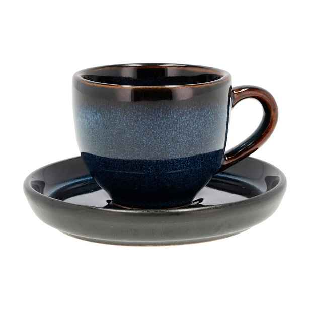 Černý/modrý keramický šálek na espresso 70 ml Gastro Dark Blue/Black – Bitz