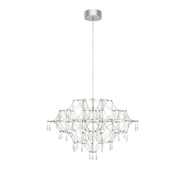 LED závěsné svítidlo ve stříbrné barvě ø 80 cm Efesos – Markslöjd