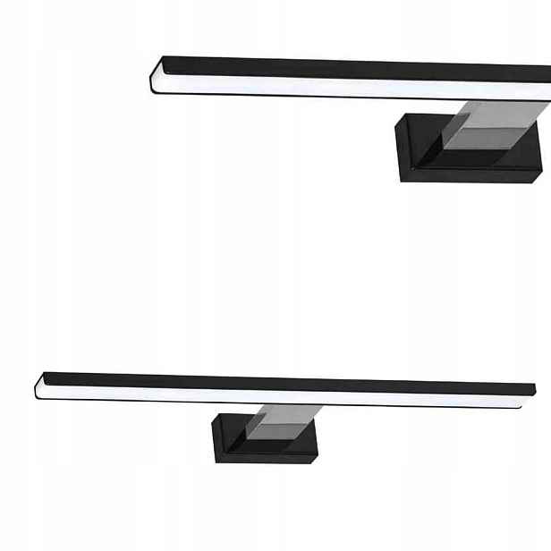 Nástěnné svítidlo nad zrcadlo Shine Černá/Chrom 60 cm 13,8 W Led ML7883 Milagro