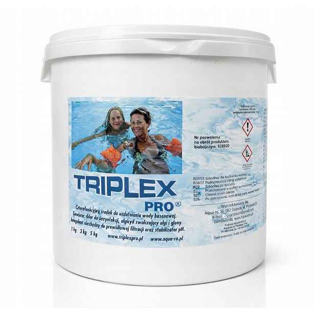 Triplex Pro 3 kg tablety Bazén 4v1 Chlor Chemie Protiřasový Prostředek