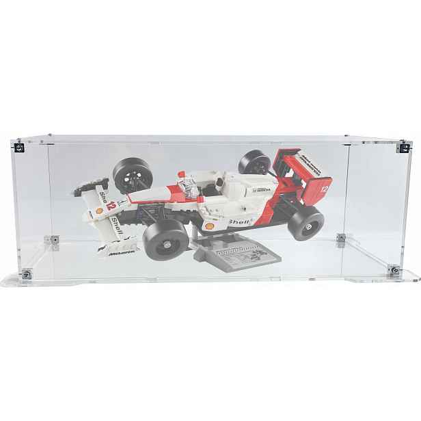 Vitrína s podstavcem Drewlandia pro stavebnici Lego 10330 Icons McLaren MP4/4