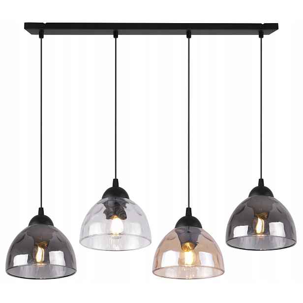 Závěsná Stropní Lampa Lustr Skleněná Mísa Stínidla Do Kuchyně Obývacího Pokoje Lišta