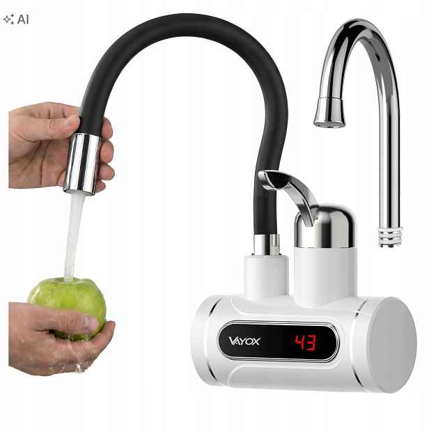 Elektrický Nástěnný Ohřívač Vody S Flexibilním Výtokem Vayox