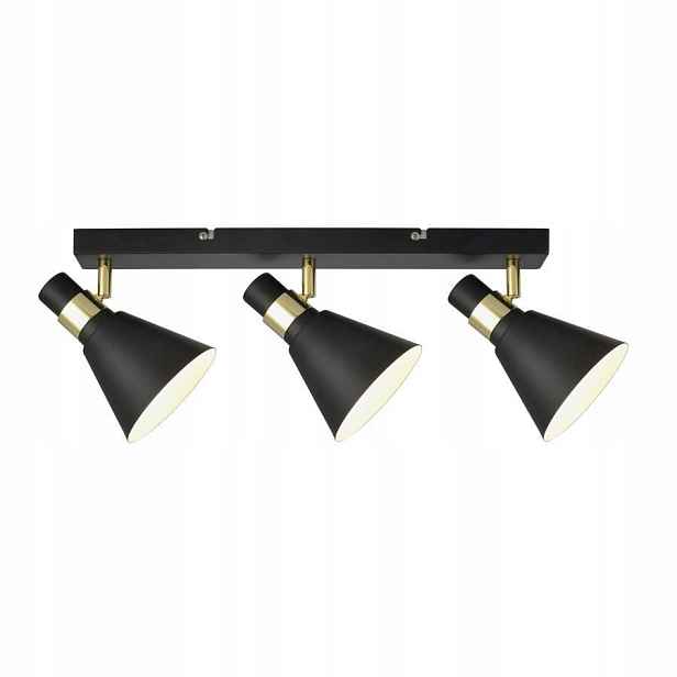 Černá reflektorová lampa 3xE14 Biagio Industriální 60 cm pro kancelář Italux