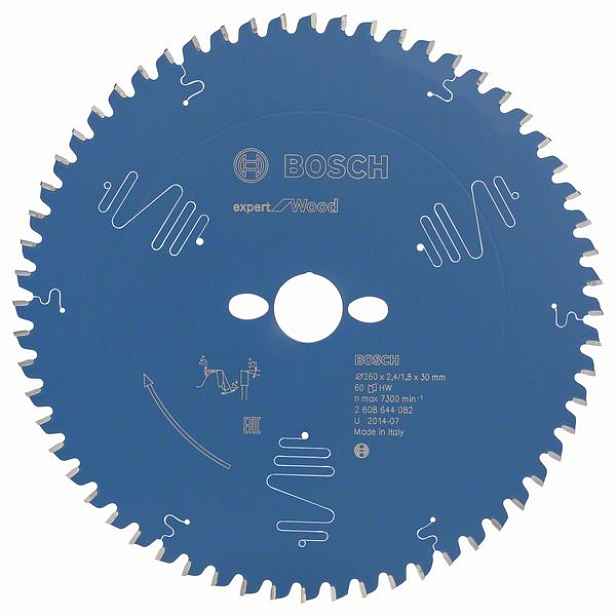 Kotouč pilový Bosch Expert for Wood 260×30×2,4 mm 60 z.