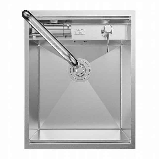 Kuchyňský Dřez 40X50 CM Nerezová Ocel 304 Inox S Baterií