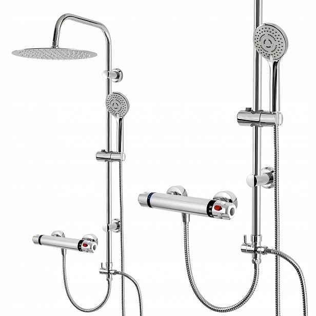 Sprchový Set Sprchový Sloup Do Kabiny S Velkou Dešťovou Sprchou 30 CM