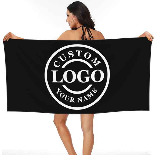 TEMU 1 ks Personalizovaný plážový ručník s vlastní fotografií - Ultra absorpční, rychleschnoucí polyesterové vlákno, ideální pro plavání, kempování a