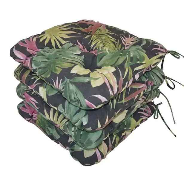 Axin Trading Sedák UNI Maxi set 4 kusy - Monstera
