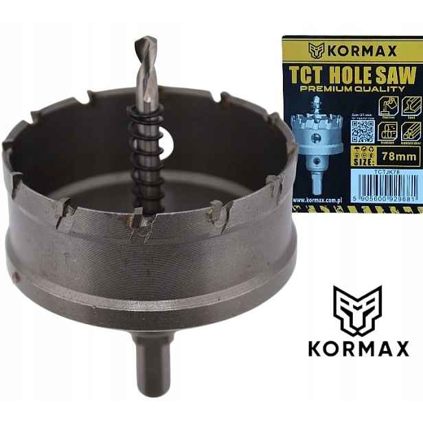 Korunkový Vrták 78 mm vrták slinutý karbid Tct 78x25 Korunkový Vrták Vidiový