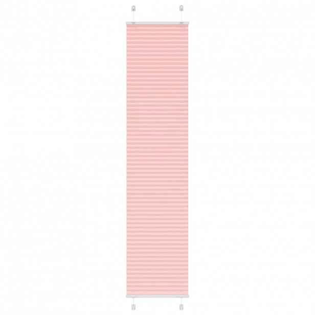vidaXL Plisovaná roleta růžová 45x200 cm Šířka látky 44,4 cm Polyester