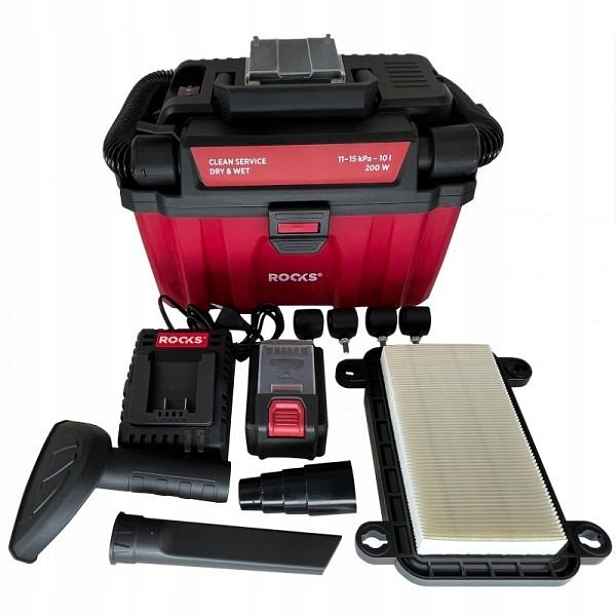 20V Aq-one Vysavač Dry Wet 100-200W-10L-HEPA, 4AH, Bmc OK-03.4